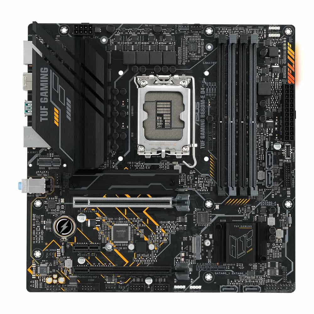 ASUS TUF GAMING B660M-E D4 Intel B660 PCIe 4.0 mATX Motherboard